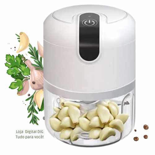 Mini Processador / Triturador Elétrico de Alimentos | 3 Lâminas Inox Loja Digital DIG