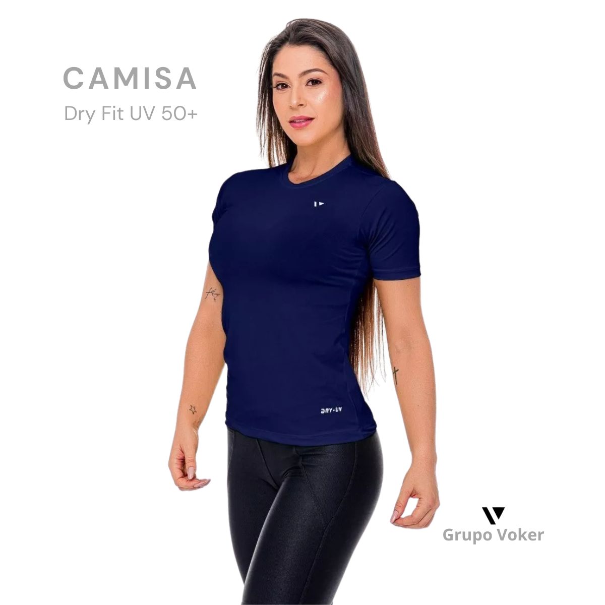 Camisa Térmica Feminina Voker Dry Fit UV 50+ | Fit Academia Grupo Voker - Mercado Livre