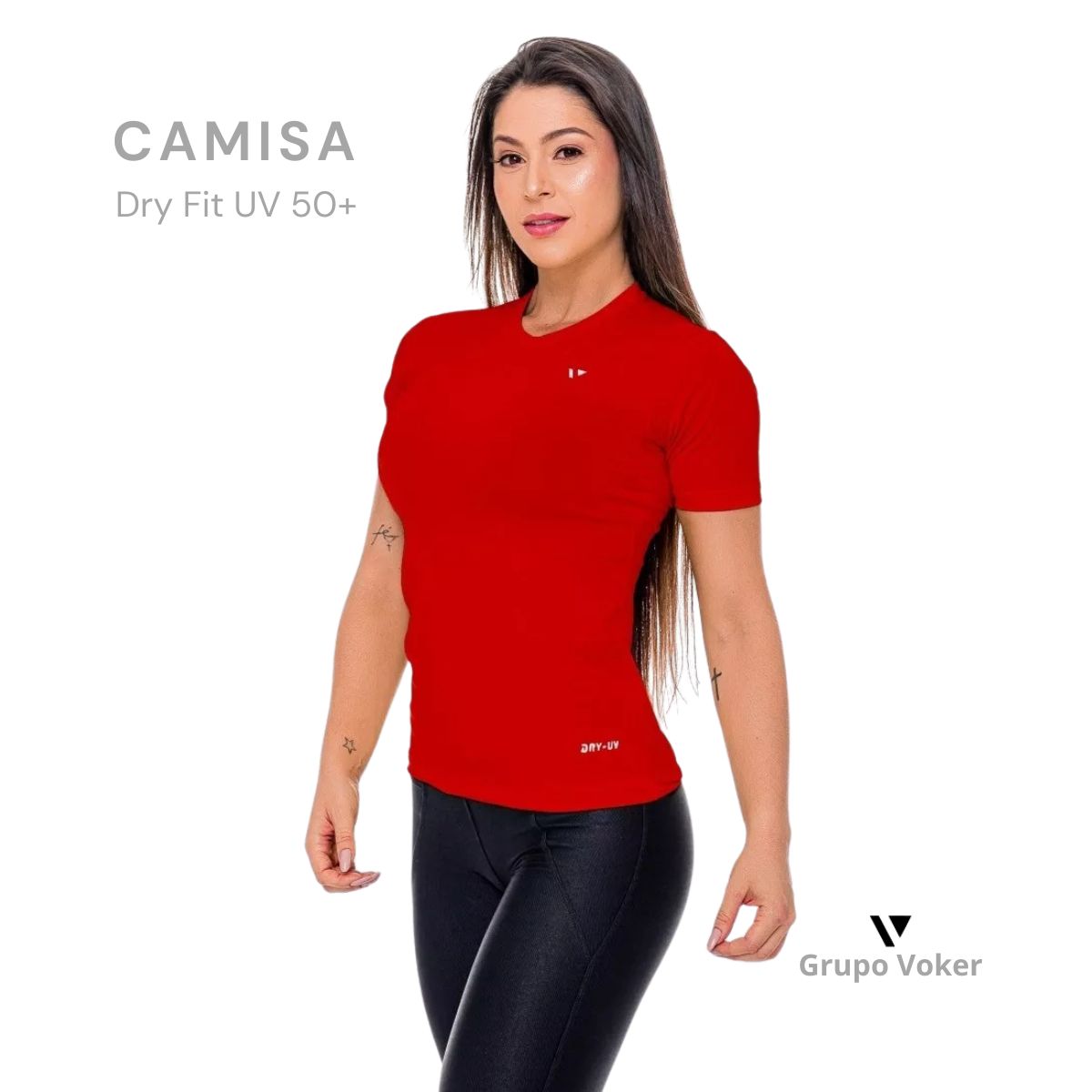 Camisa Térmica Feminina Voker Dry Fit UV 50+ | Fit Academia Grupo Voker - Mercado Livre