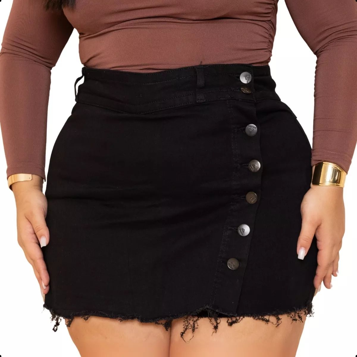 Short Saia Jeans Feminino Plus Size com Lycra – Estilo e Conforto para o Verão! GCJEANS - Mercado Livre
