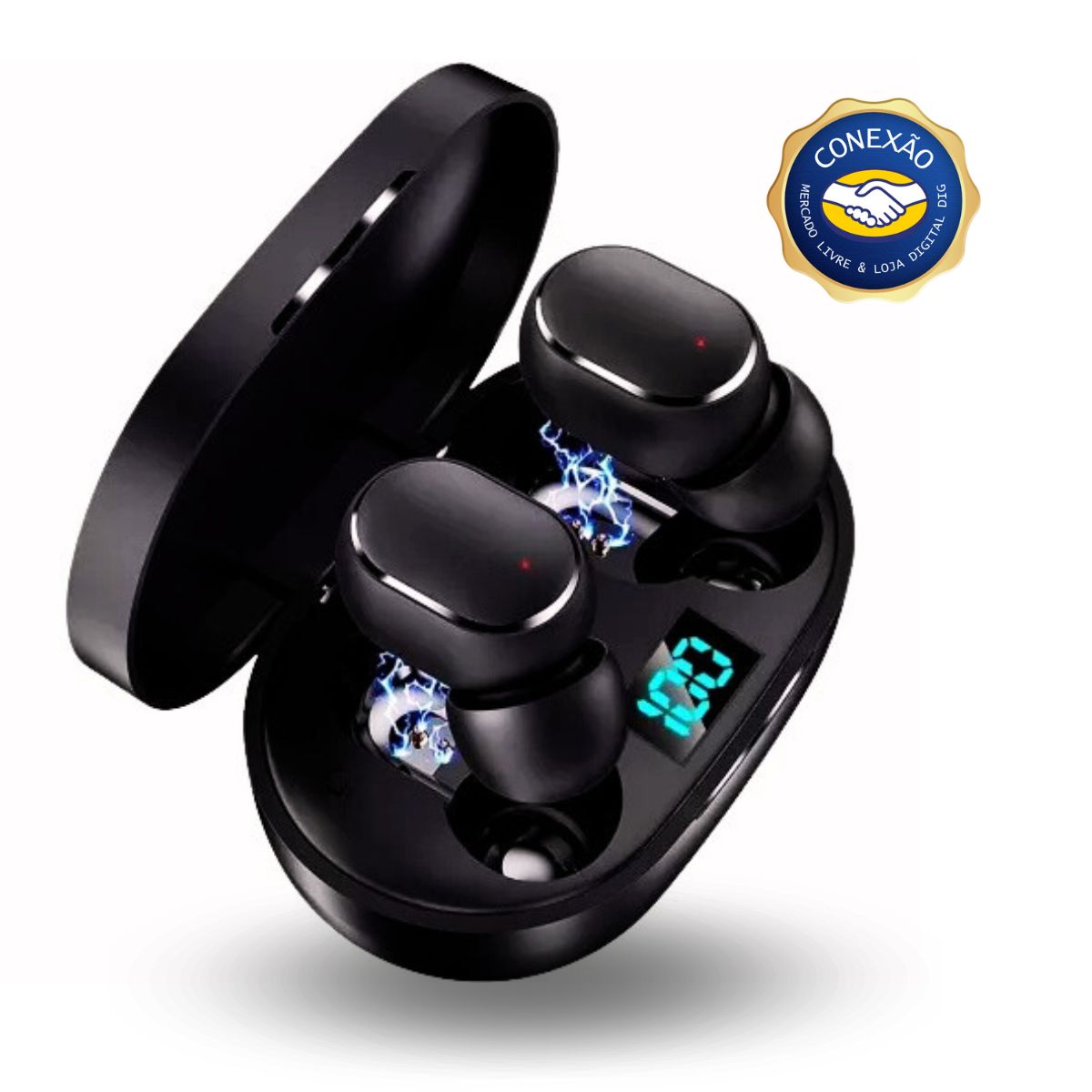 Fone Bluetooth TWS 5.0 – Para Todos os Celulares + Bateria Extra | Case Carregadora Outlet Faciler - Mercado Livre