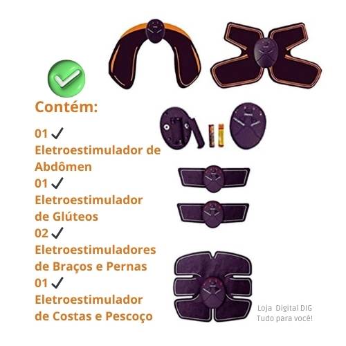 Na imagem: “Fit Toning 5 em 1: kit completo para tonificar seu corpo. Garanta o seu na Loja Digital Dig.