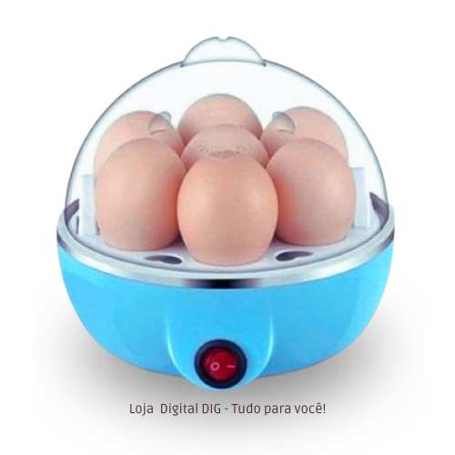 Cozedor de ovos a vapor | Panela elétrica portátil para 7 ovos Loja Digital DIG -  Tudo para você! #LDD