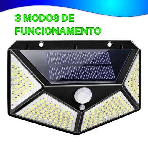 Nessa foto: Luminária Solar informando sobre seus 3 modos de funcionamento! Design estiloso e moderno! Instalação fácil! Não perca mais tempo! Adquira a sua agora mesmo na Loja Digital DIG! 