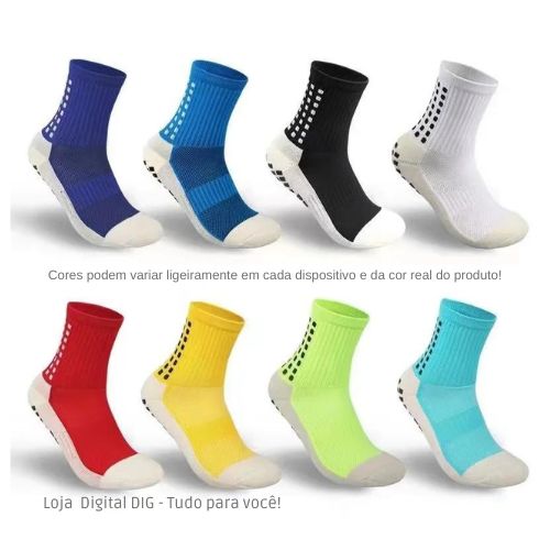 Meias Esportivas | Antiderrapantes | Respiráveis | Absorção de Choque Várias cores! Encontre a sua na Loja Digital DIG! #LDD