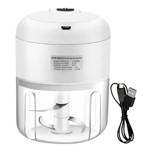 Mini Processador / Triturador Elétrico de Alimentos | 3 Lâminas Inox Loja Digital DIG