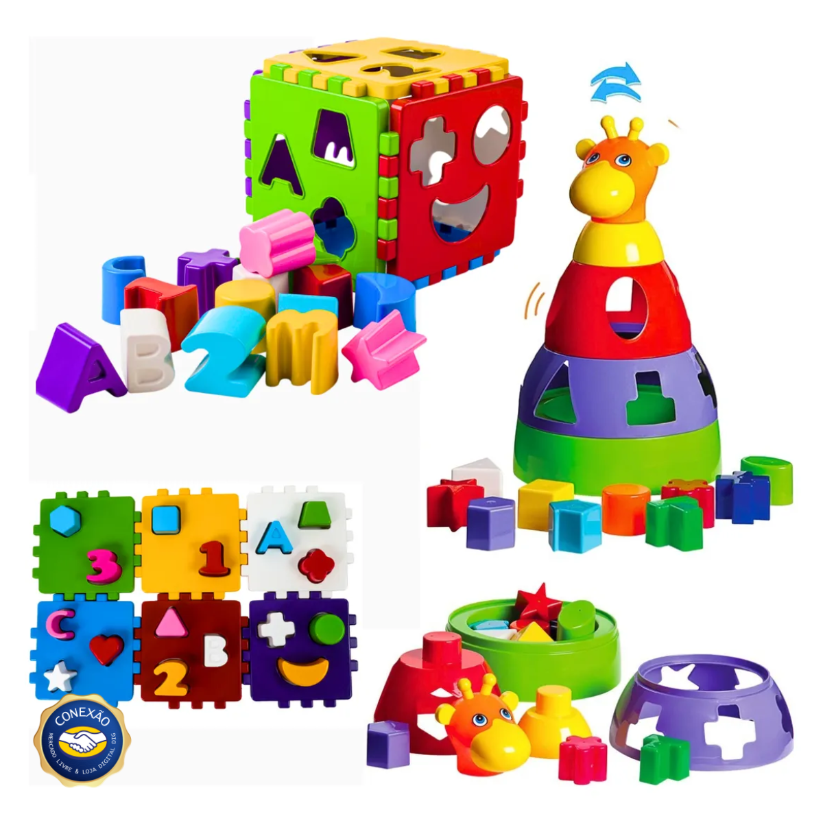 Brinquedo Educativo Didático | Bebê 1 Ano + (Menino e Menina) Fornecedor Parceiro Loja Digital - DIG!