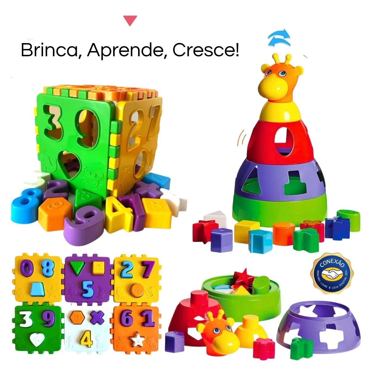 Brinquedo Educativo Didático | Bebê 1 Ano + (Menino e Menina) Fornecedor Parceiro Loja Digital - DIG!