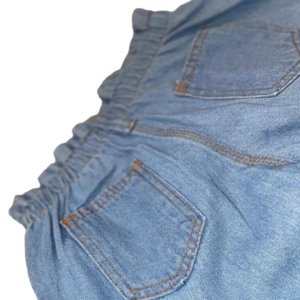 Calça Pantalona Wide Leg Stich - Jeans Infantil Juvenil Larguinha DIG - Loja Digital