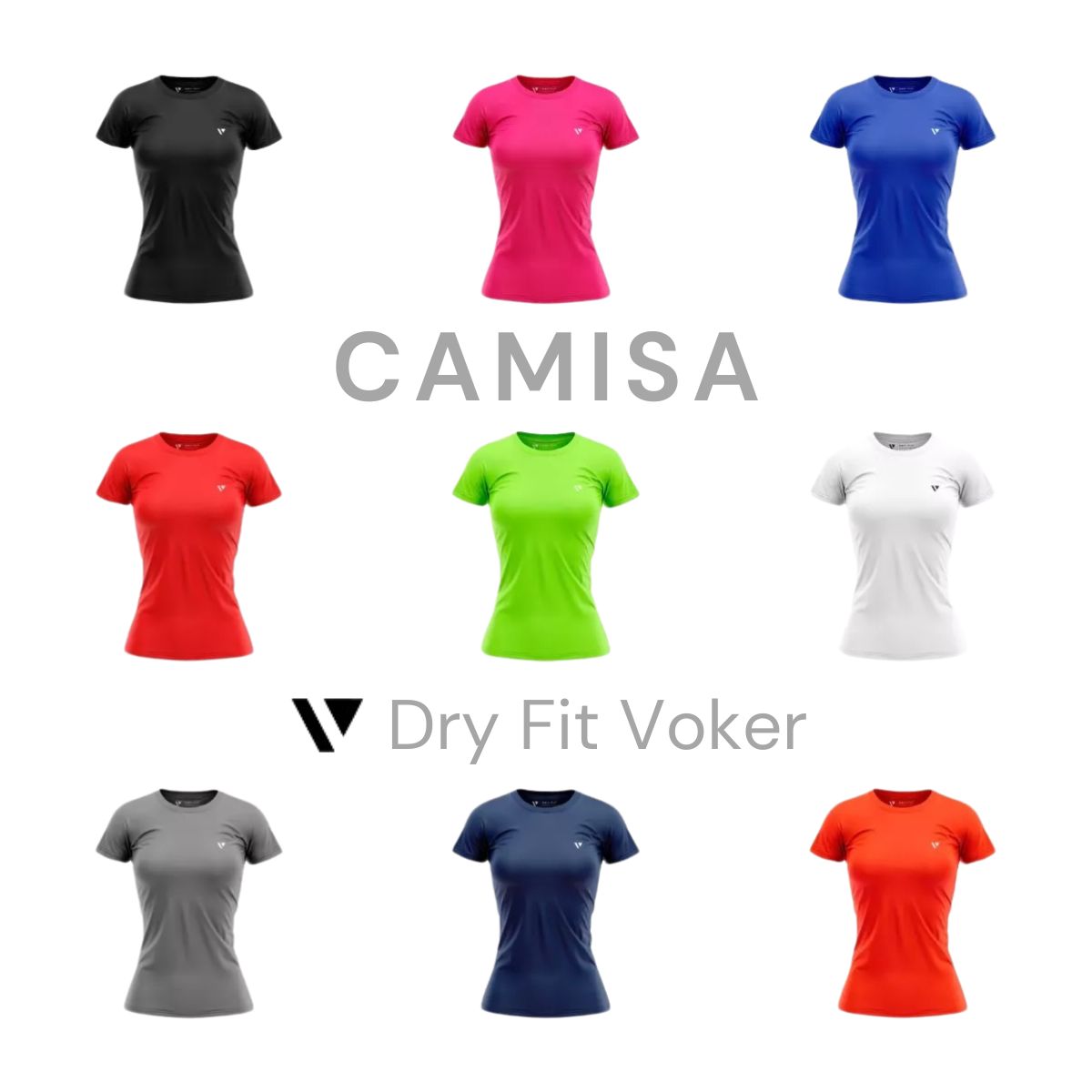 Camisa Térmica Feminina Voker Dry Fit UV 50+ | Fit Academia Grupo Voker - Mercado Livre