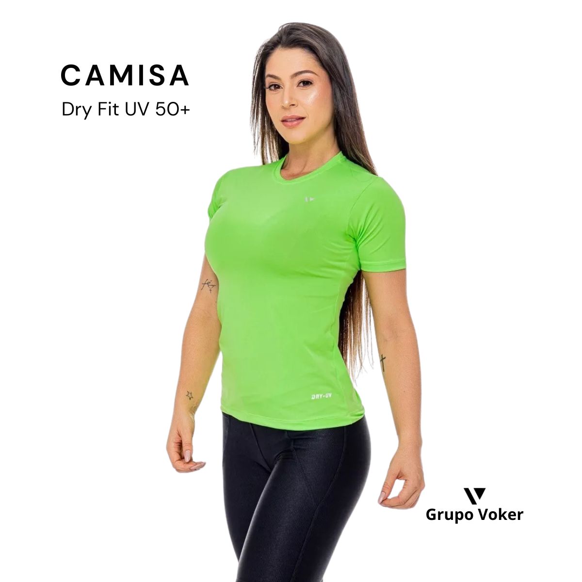 Camisa Térmica Feminina Voker Dry Fit UV 50+ | Fit Academia Grupo Voker - Mercado Livre