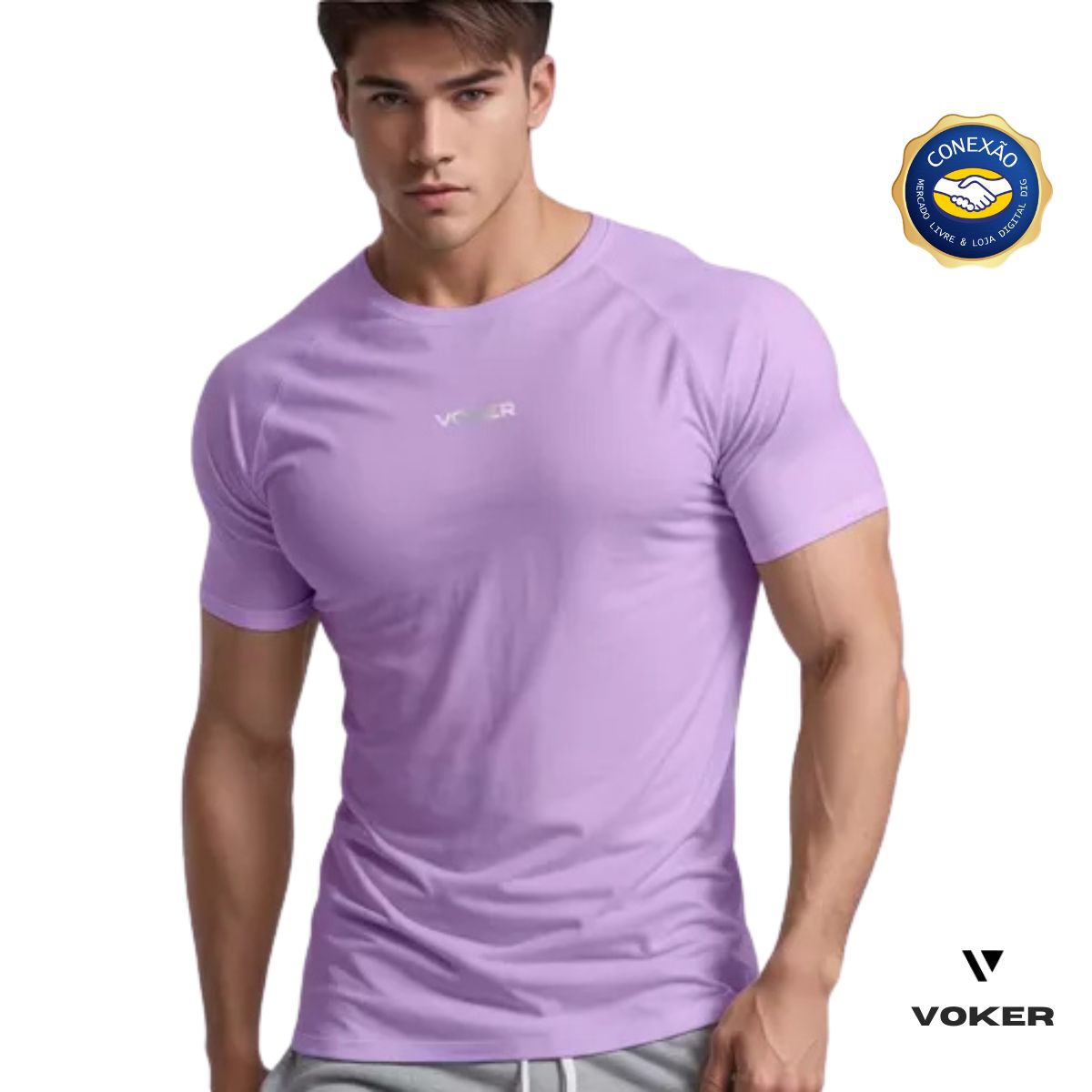 Camiseta Raglan Proteção UV Masculina | Voker Dry Fit Slim | Proteção FPS 50+ para Esportes e Atividades ao Ar Livre Grupo Voker - Mercado Livre