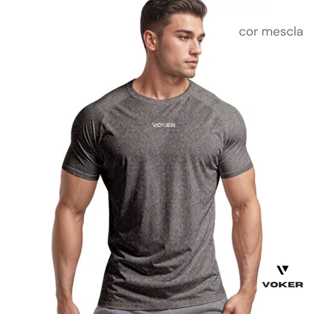 Camiseta Raglan Proteção UV Masculina | Voker Dry Fit Slim | Proteção FPS 50+ para Esportes e Atividades ao Ar Livre Grupo Voker - Mercado Livre