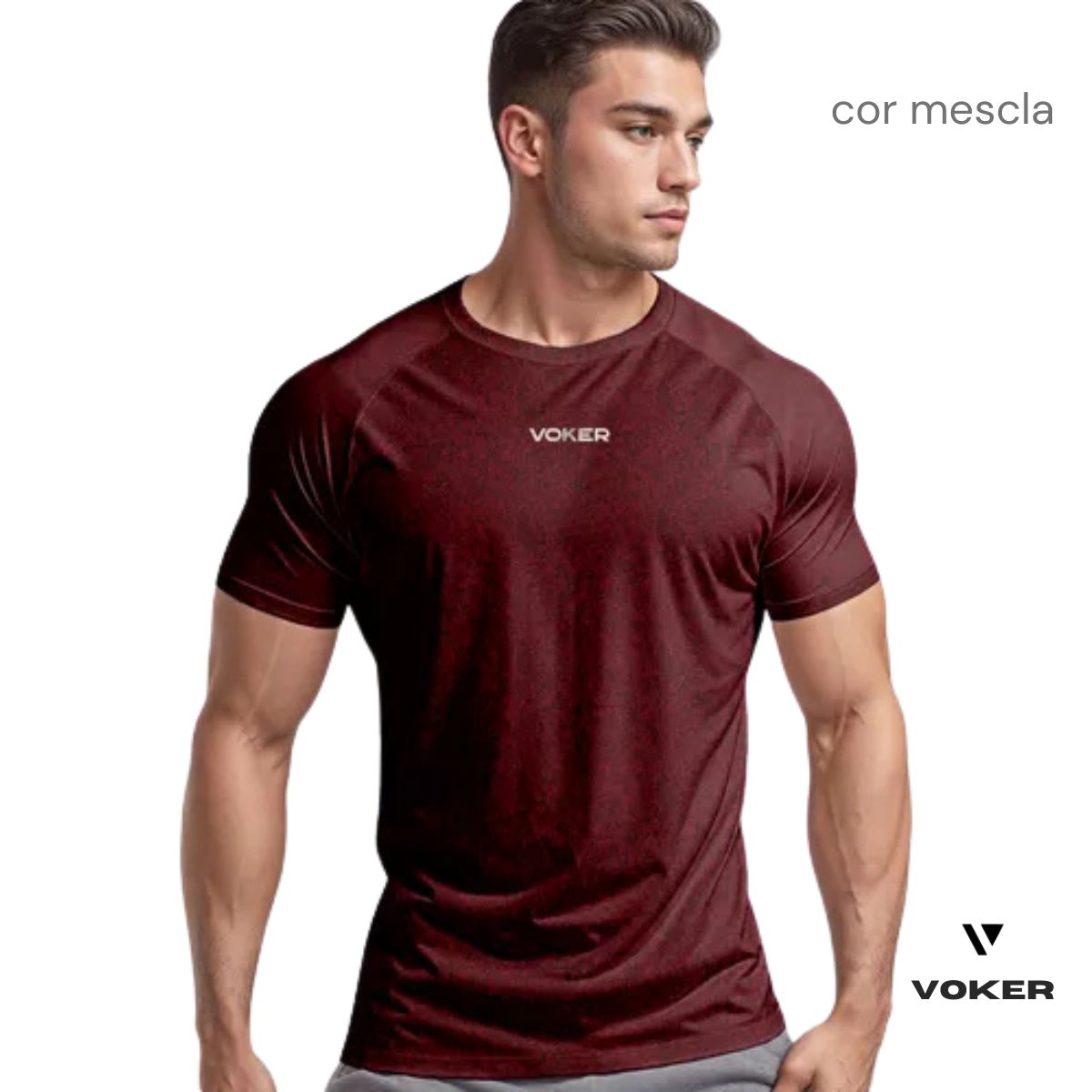 Camiseta Raglan Proteção UV Masculina | Voker Dry Fit Slim | Proteção FPS 50+ para Esportes e Atividades ao Ar Livre Grupo Voker - Mercado Livre