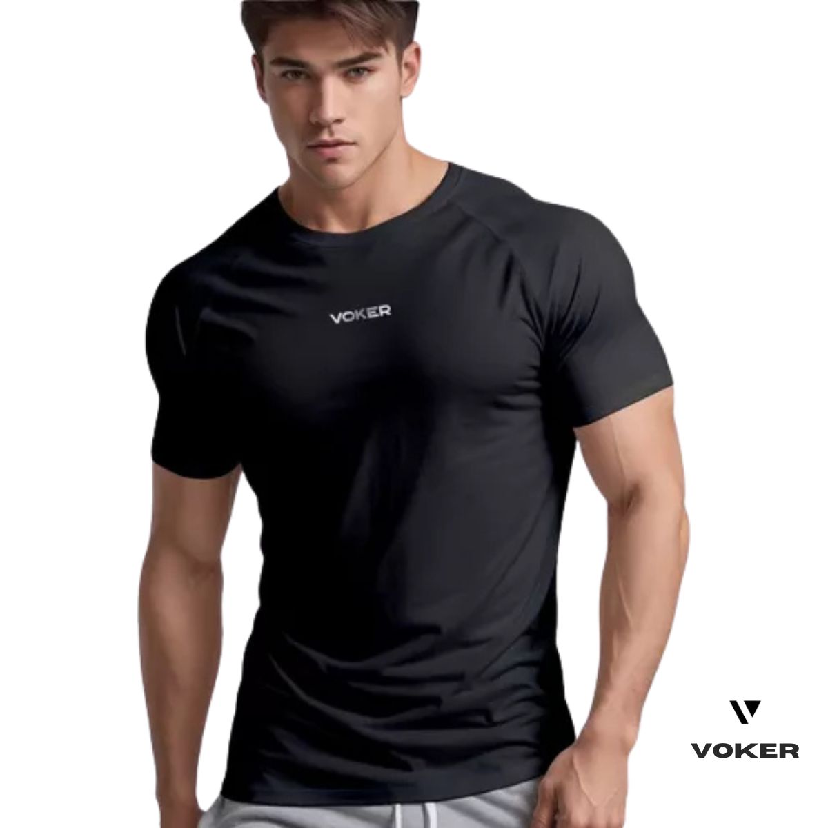 Camiseta Raglan Proteção UV Masculina | Voker Dry Fit Slim | Proteção FPS 50+ para Esportes e Atividades ao Ar Livre Grupo Voker - Mercado Livre
