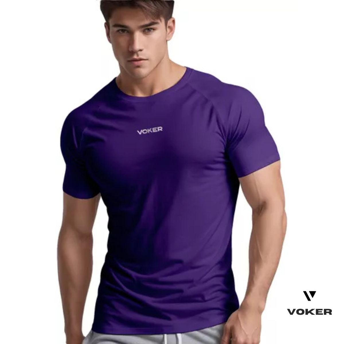 Camiseta Raglan Proteção UV Masculina | Voker Dry Fit Slim | Proteção FPS 50+ para Esportes e Atividades ao Ar Livre Grupo Voker - Mercado Livre