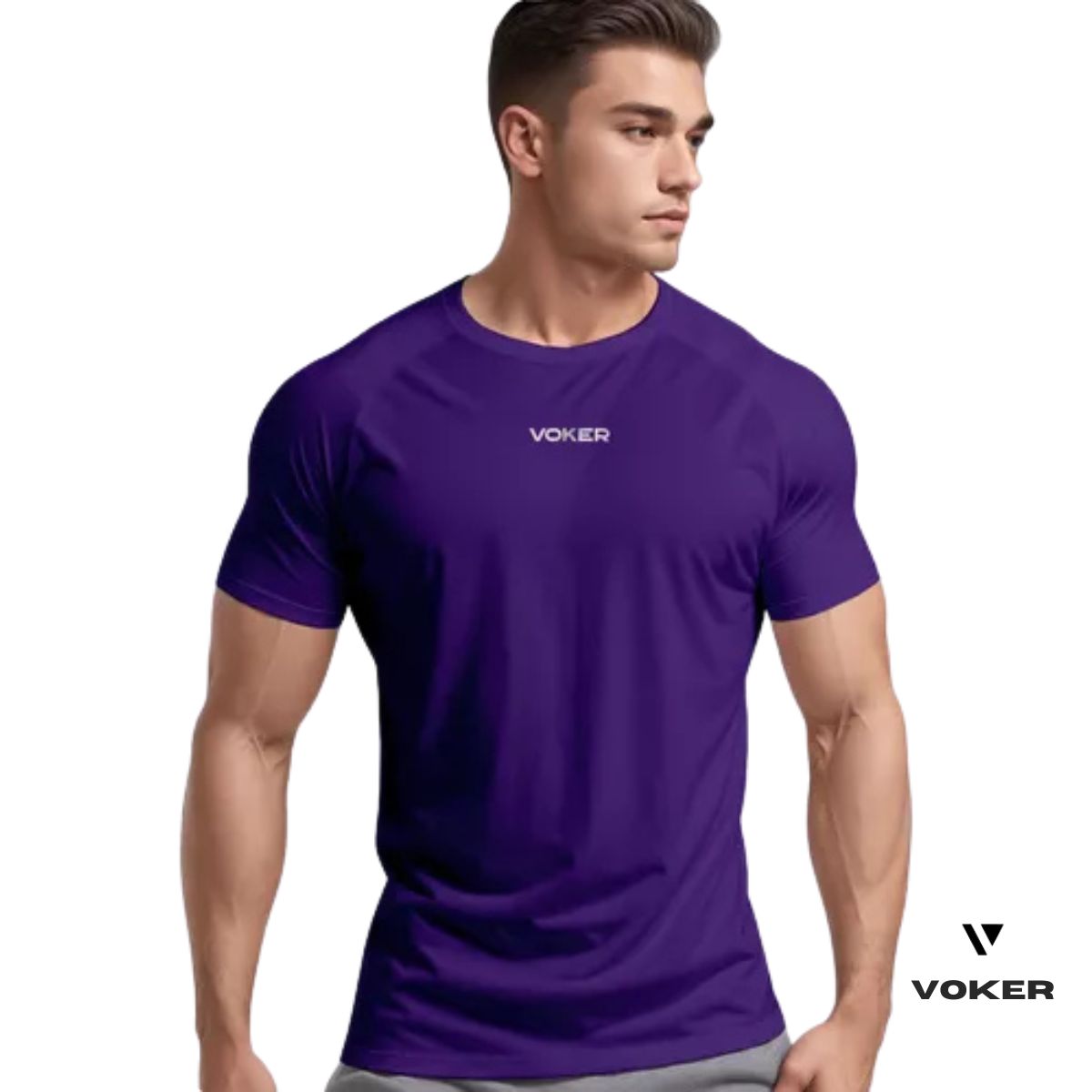 Camiseta Raglan Proteção UV Masculina | Voker Dry Fit Slim | Proteção FPS 50+ para Esportes e Atividades ao Ar Livre Grupo Voker - Mercado Livre