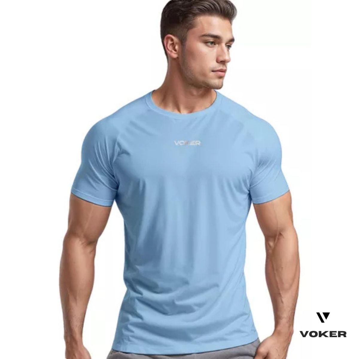 Camiseta Raglan Proteção UV Masculina | Voker Dry Fit Slim | Proteção FPS 50+ para Esportes e Atividades ao Ar Livre Grupo Voker - Mercado Livre