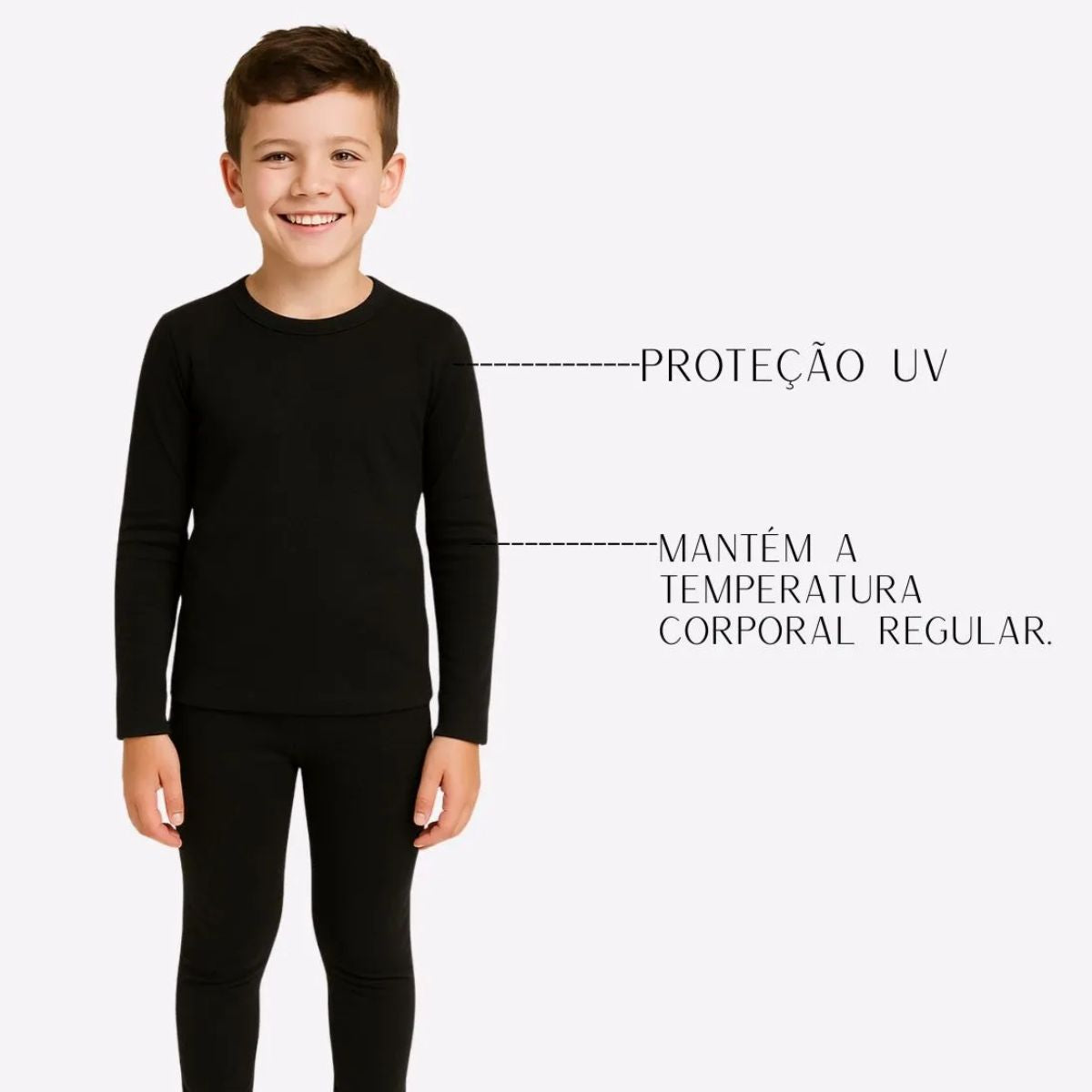 Conjunto Infantil Térmico Comfort Peluciado “Segunda Pele” DIG - Loja Digital