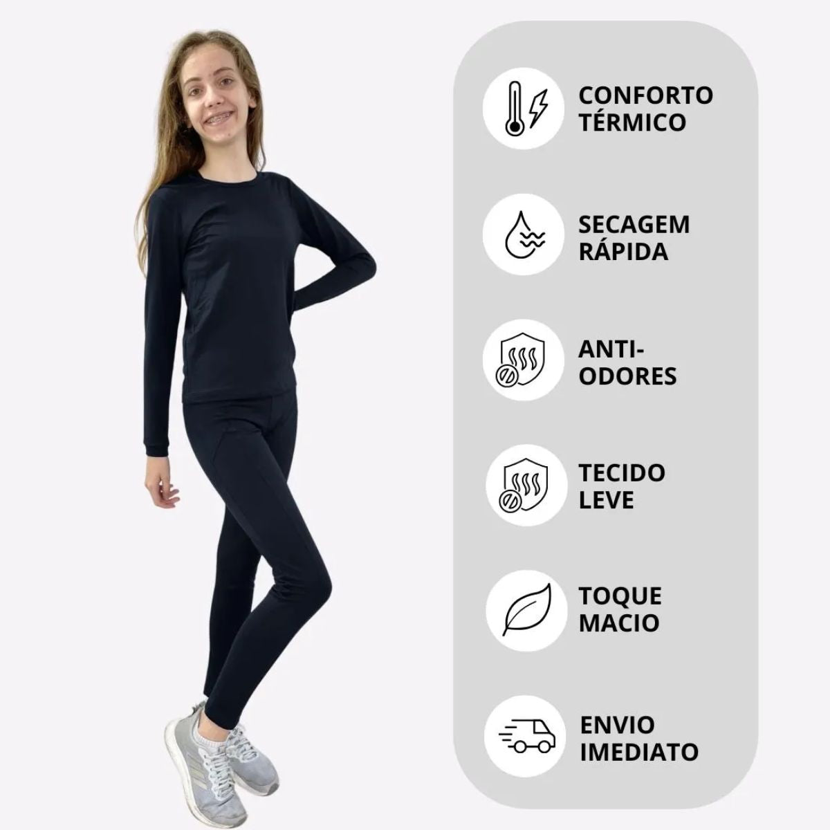 Conjunto Infantil Térmico Comfort Peluciado “Segunda Pele” DIG - Loja Digital