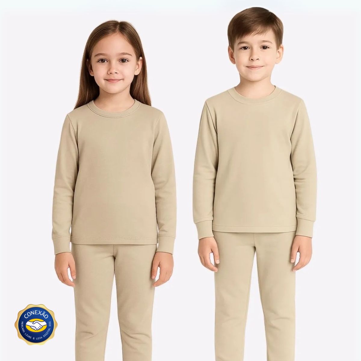 Conjunto Infantil Térmico Comfort Peluciado - Confortável Segunda Pele para Inverno DIG - Loja Digital