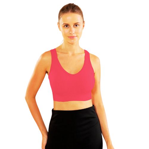 "Explore o conforto e estilo dos Sutiãs Feminino Esportivos Sem Bojo em pink na Loja Digital - DIG! Conforto sem costura para treinos e dia a dia. Adquira o seu hoje e transforme seus treinos e rotina com estilo!"  <img src="caminho_para_imagem" alt="Mulher usando Sutiãs Feminino Esportivos Sem Bojo em pink, disponível na Loja Digital - DIG">