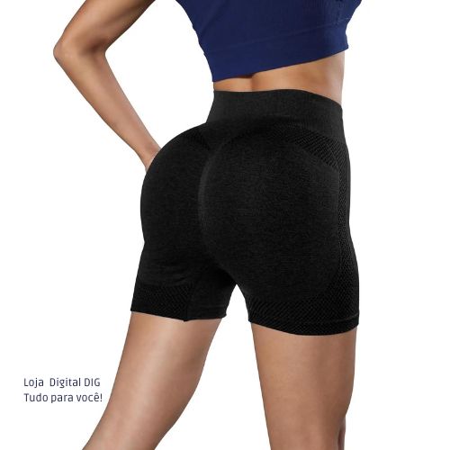 Na imagem: Short Esportivo Yoga Feminino: Conforto e Estilo para Seus Treinos e Dia a Dia! Loja Digital DIG