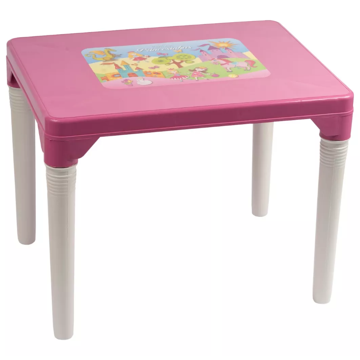 Mesinha Infantil Baby Hercules c/ 2 Cadeiras – Plástico Resistente, Azul e Rosa DIG - Loja Digital