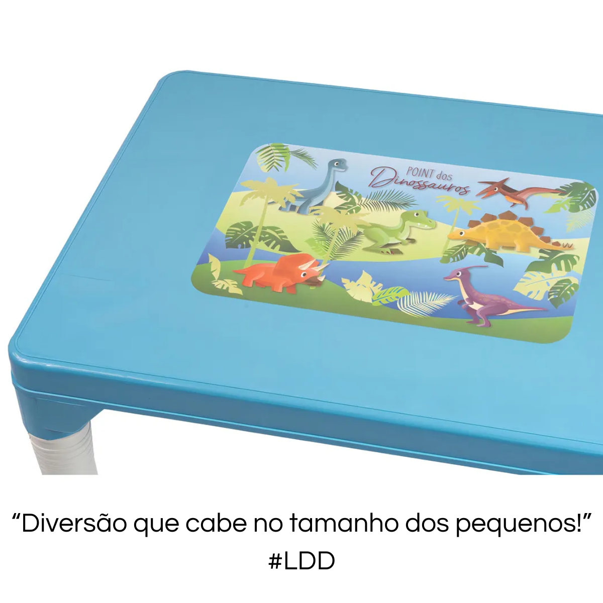 Mesinha Infantil Baby Hercules c/ 2 Cadeiras – Plástico Resistente, Azul e Rosa DIG - Loja Digital