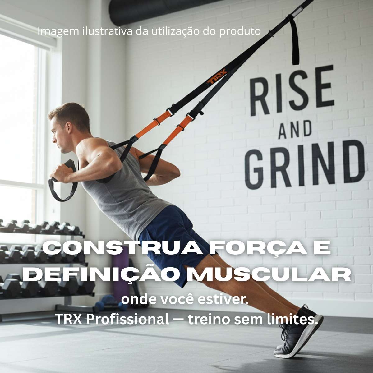 TRX Profissional Kit Onda013 — Fita de Suspensão 230kg | Treino