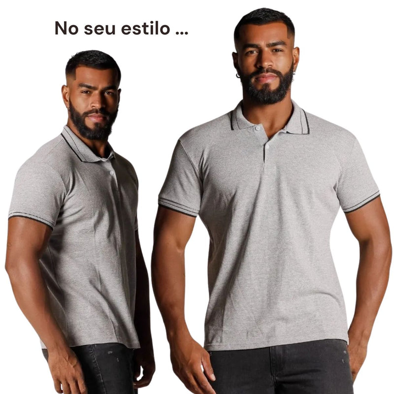 Polo Masculina Premium Pique 100% Algodão - Conforto e Estilo DIG - Loja Digital