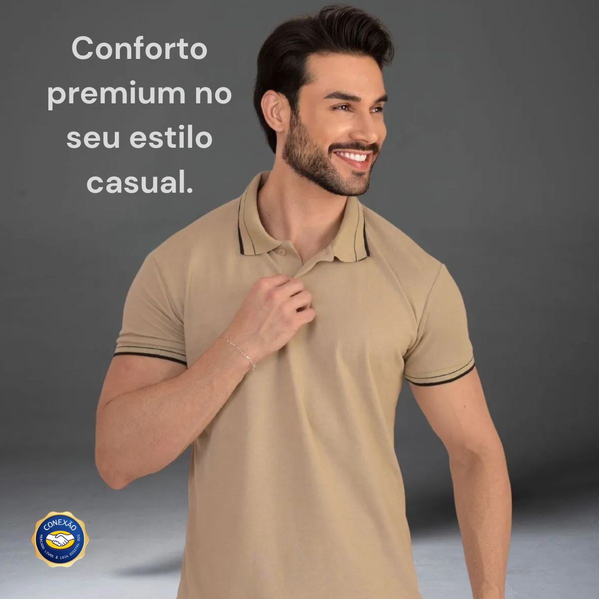 Polo Masculina Premium Pique 100% Algodão - Conforto e Estilo DIG - Loja Digital