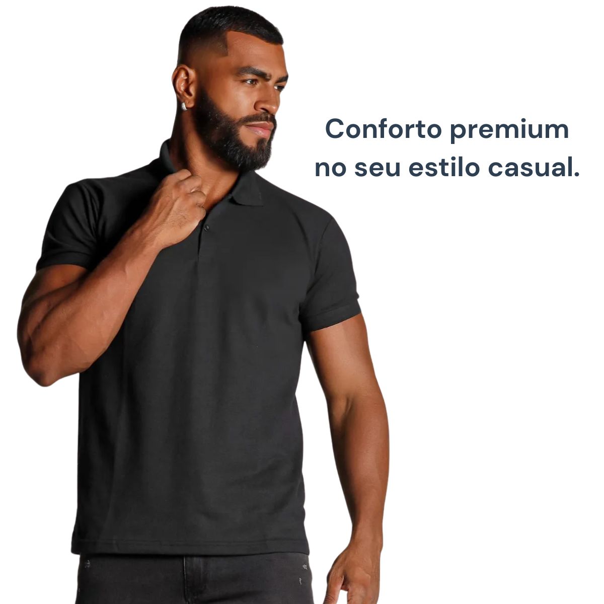 Polo Masculina Premium Pique 100% Algodão - Conforto e Estilo DIG - Loja Digital