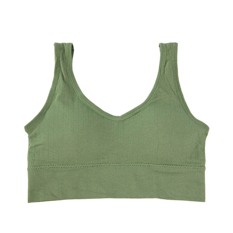 Sutiãs Feminino Esportivos Sem Bojo - Verde Oliva: "Descubra a tranquilidade e estilo dos Sutiãs Feminino Esportivos Sem Bojo em verde oliva na Loja Digital - DIG! Conforto sem costura para treinos e dia a dia. Compre agora e sinta a diferença!"  Alt text: <img src="path_to_image" alt="Sutiãs Feminino Esportivos Sem Bojo em verde oliva, disponível na Loja Digital - DIG">