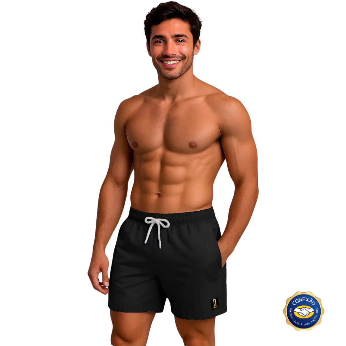 Short Masculino Neon Mauricinho Jr - Bermuda Praia | Estiloso e Confortável para o Verão Rf.001 Leomelo Store