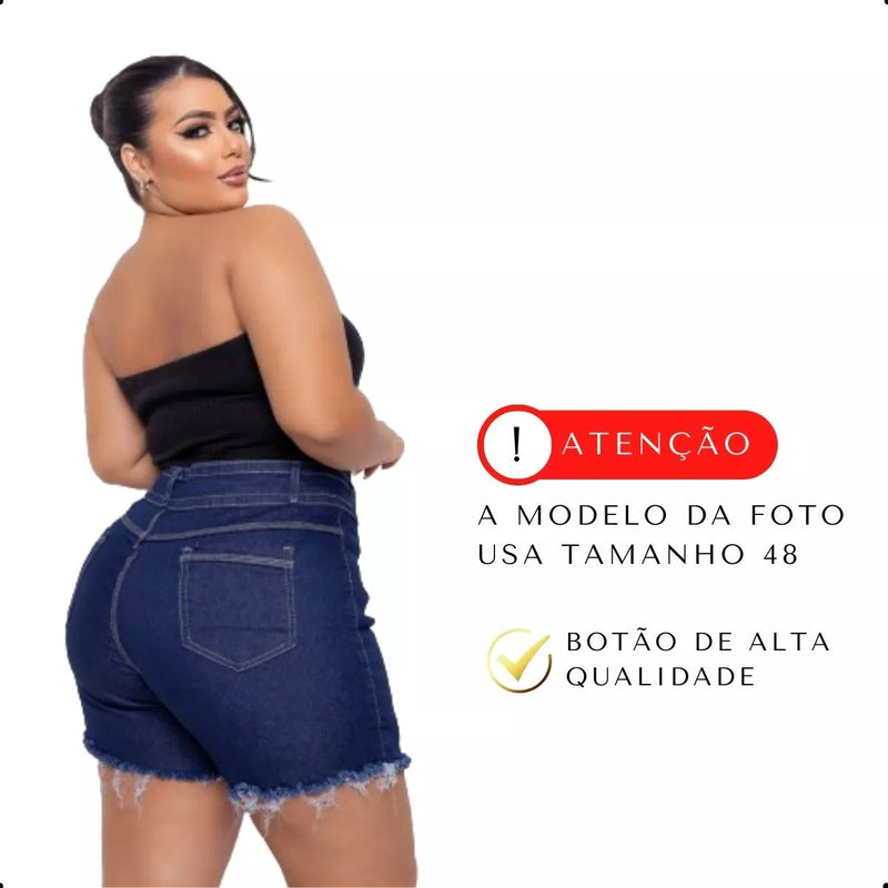 Short Saia Jeans Feminino Plus Size com Lycra – Estilo e Conforto para o Verão! GCJEANS - Mercado Livre