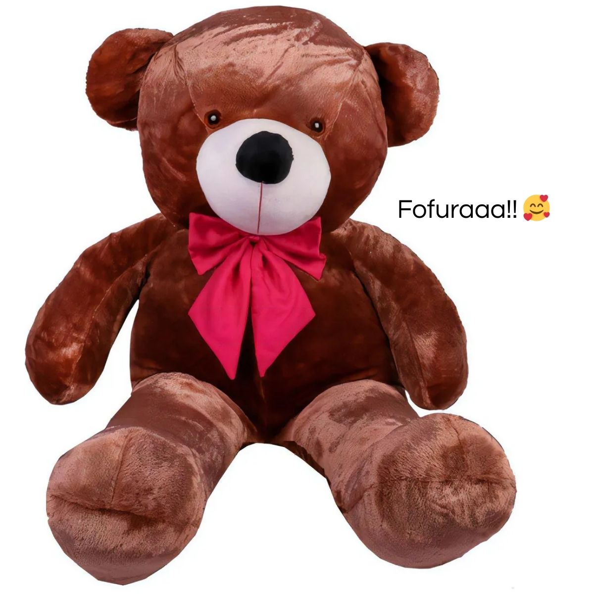 Urso Teddy Gigante c/ Laço – Maciez Hipoalergênica e Luzes Mágicas DIG - Loja Digital