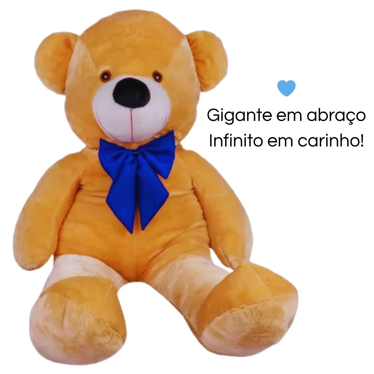 Urso Teddy Gigante c/ Laço – Maciez Hipoalergênica e Luzes Mágicas DIG - Loja Digital