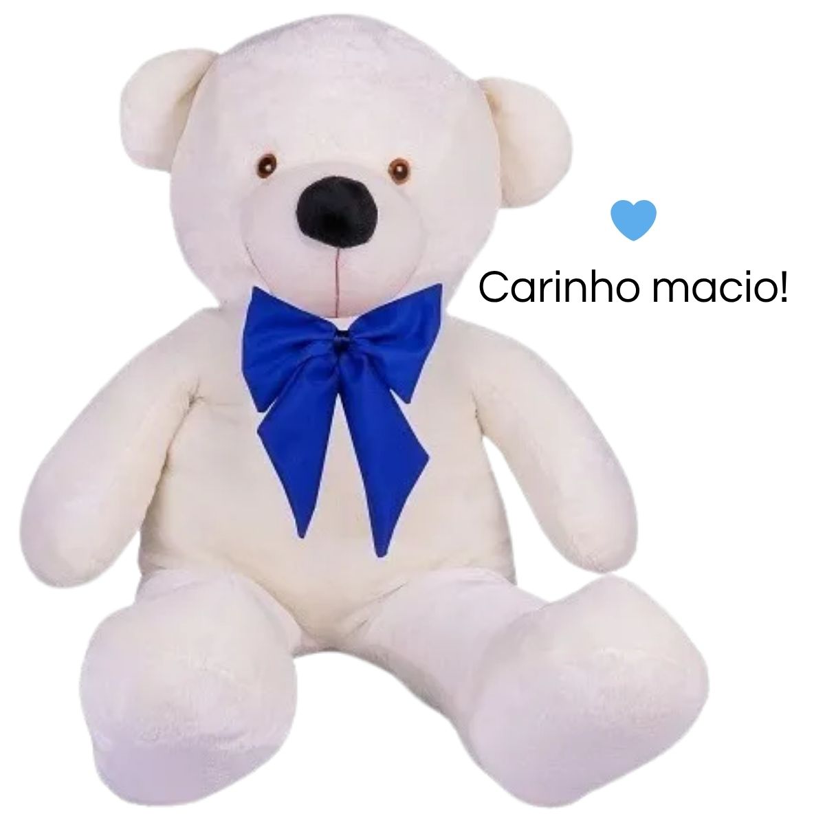 Urso Teddy Gigante c/ Laço – Maciez Hipoalergênica e Luzes Mágicas DIG - Loja Digital