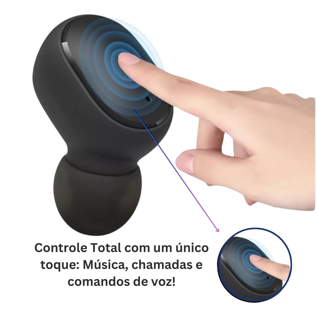 Fone Bluetooth TWS 5.0 – Para Todos os Celulares + Bateria Extra | Case Carregadora Outlet Faciler - Mercado Livre